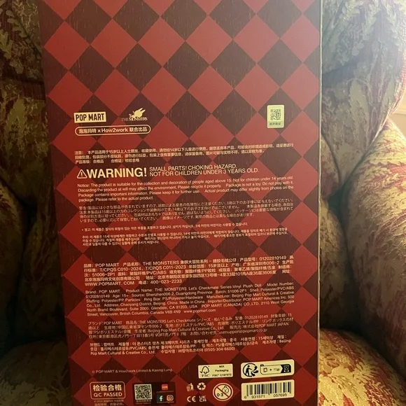 Pop Mart Labubu THE MONSTERS Let's Checkmate Series Vinyl Plush Doll - Picture 5 of 8